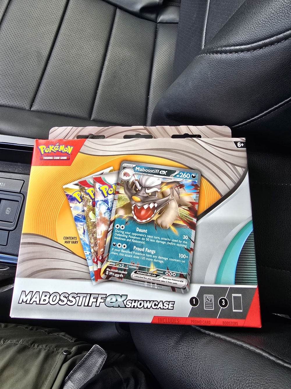 Pokémon Mabosstiff ex Showcase - Blue/Yellow Box